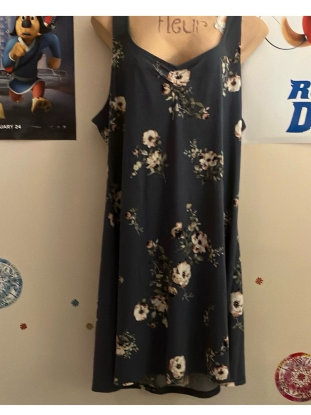 Wallflower Blue and Pink Mini Dress